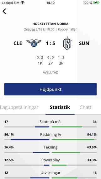 Hockeyettan screenshot