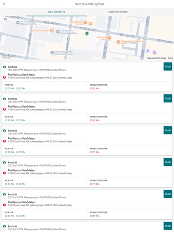 ABQ RIDE GO iPad screenshot