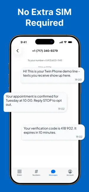 TwinPhone: Second Phone Number screenshot 4
