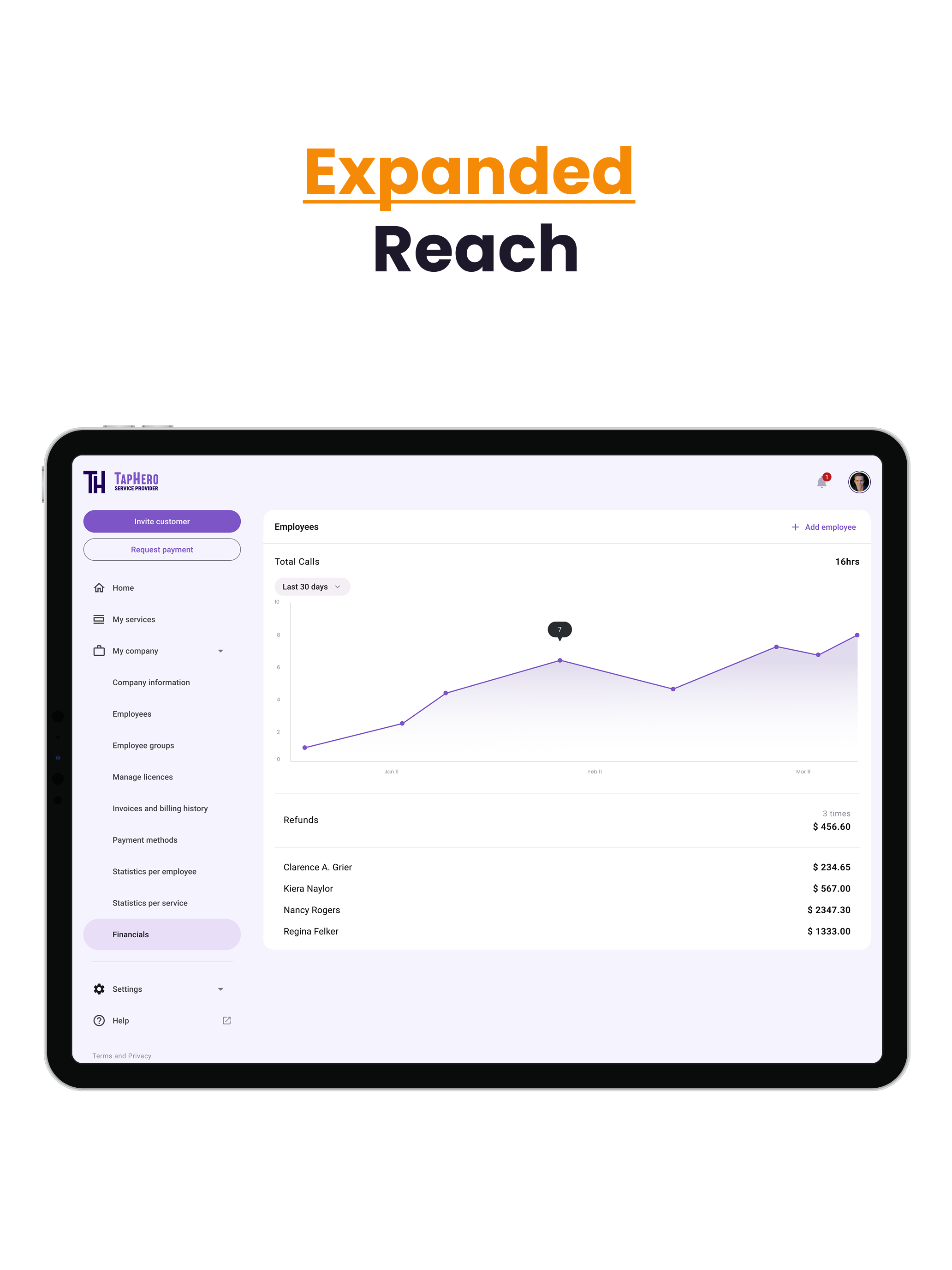 TapHero - Service Provider