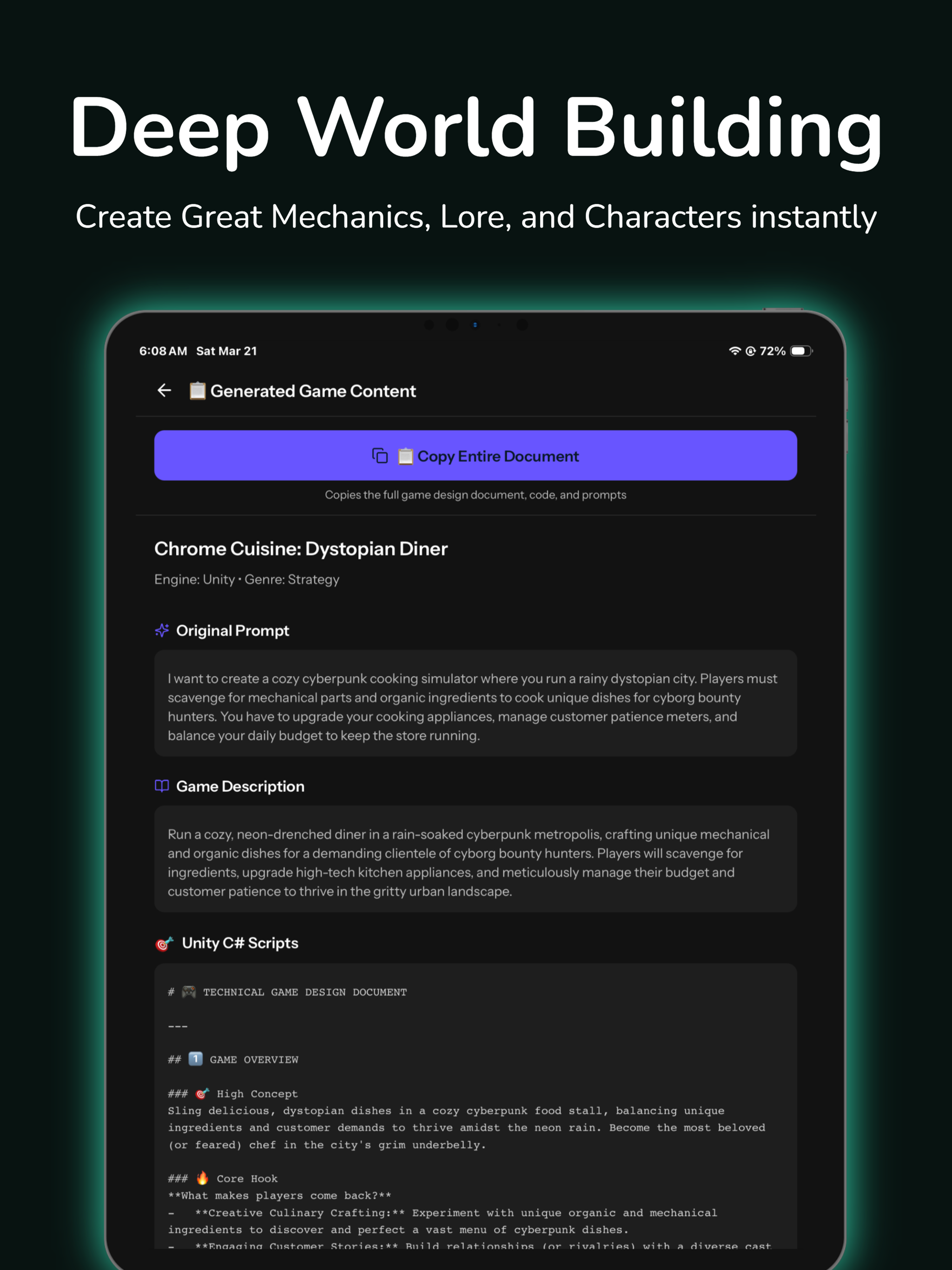 GameForge AI: Code & Build