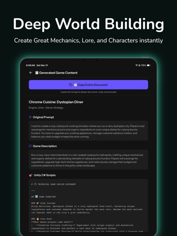 GameForge AI: Code & Build iPad screenshot 3