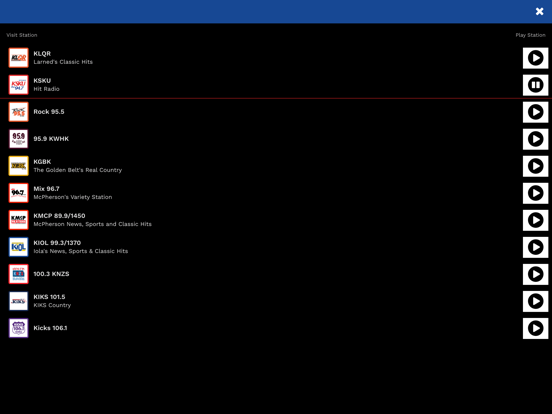 Ad Astra Radio iPad screenshot 2 - Music app