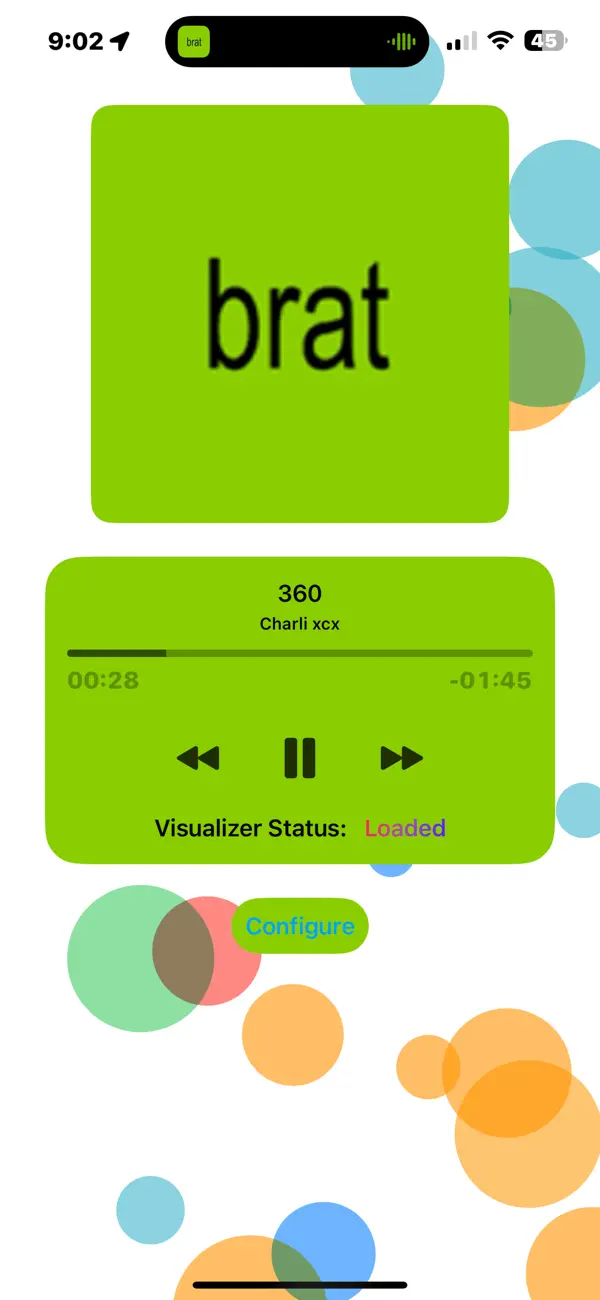 Screenshot #1 pour Spatial Music Visualizer