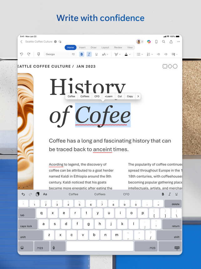 ‎Microsoft Word Screenshot