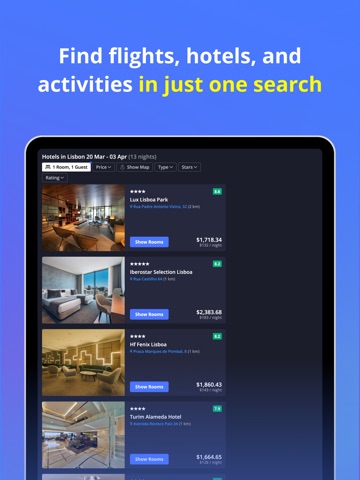 Avionero iPad screenshot