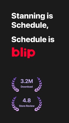 blip: Kpop idol schedule app screenshot 1