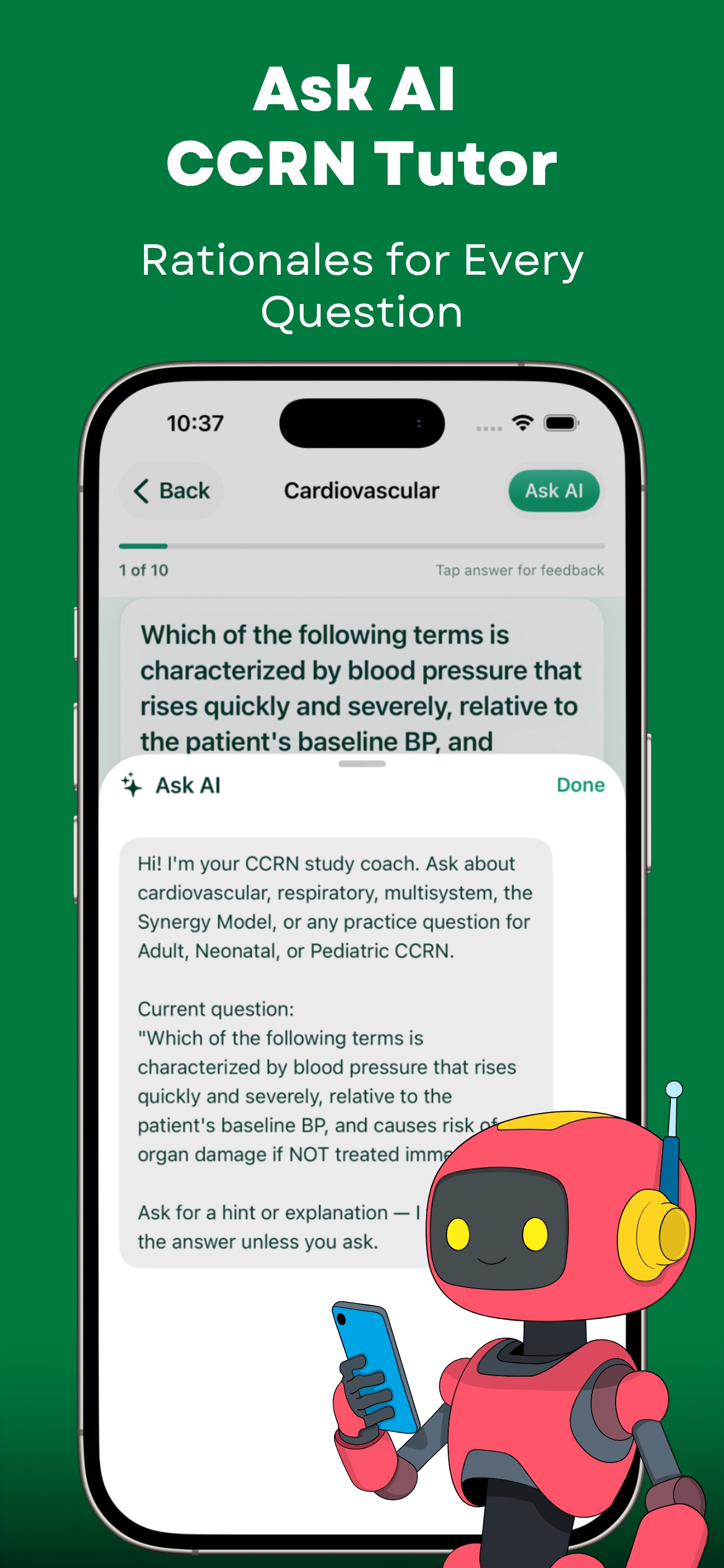 Screenshot 8 of CCRN Practice Test 2026 Pocket