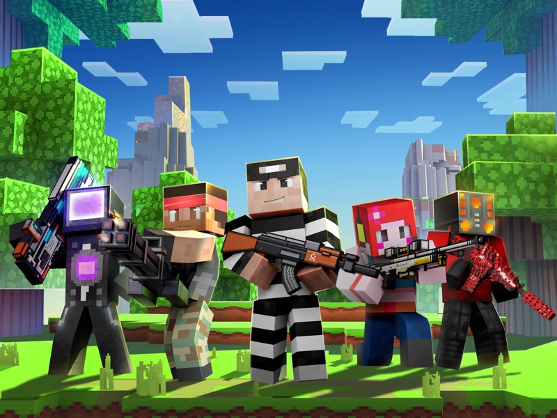 Cops N Robbers:Pixel Craft Gun screenshot 11