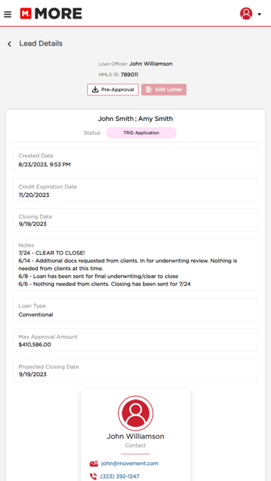 MORE by Movement iPhone screenshot 3 - Business app