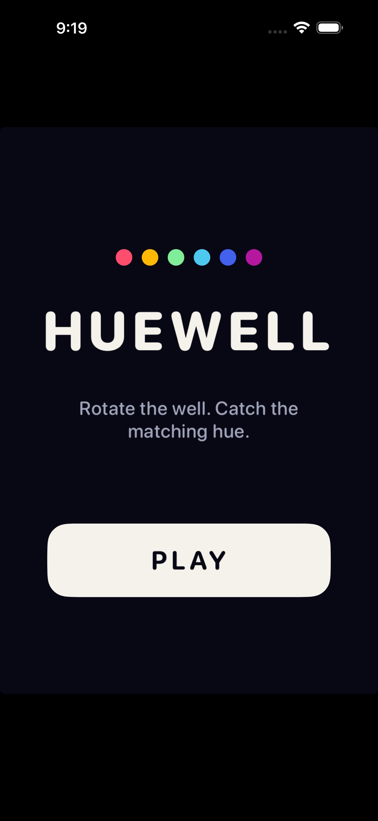 Screenshot 1 of Huewell Color Well