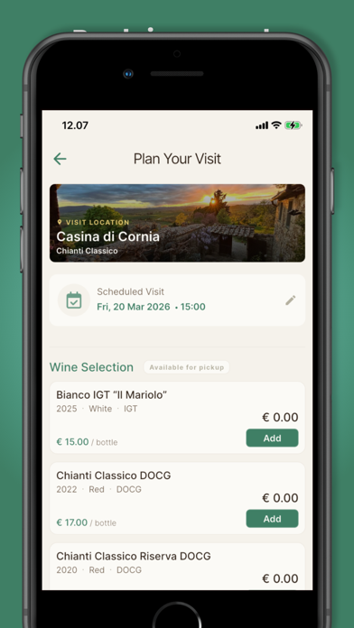 Winedrop – Tuscany Winery iPhone screenshot