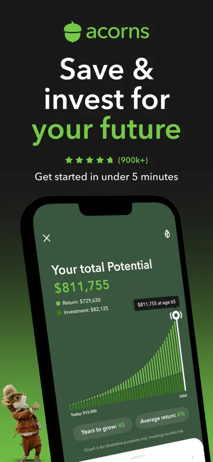 Acorns app screenshot 1