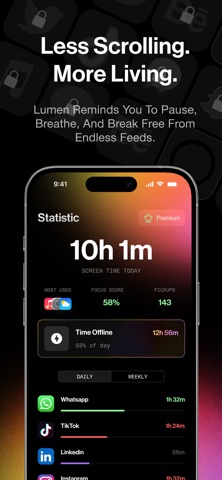 Lumen — Screen Time & Focus Screenshot 4 of 4
