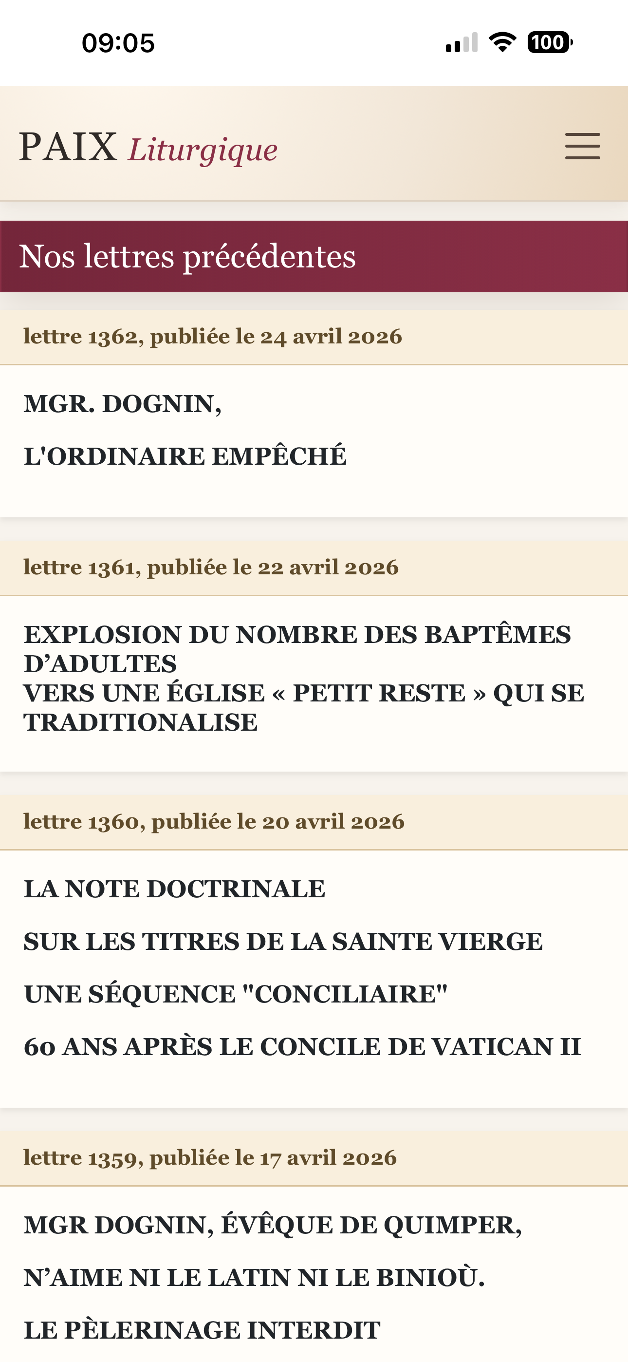 Paix Liturgique screenshot 2