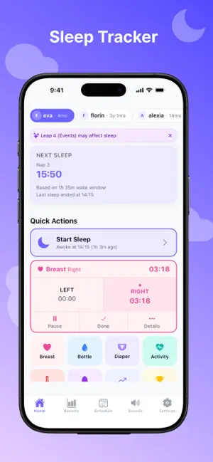 NapNap Baby - Sleep Tracker screenshot 1