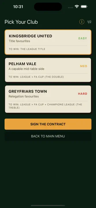 Touchline Tyrant screenshot 1