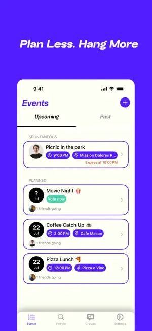 Hangs: Plan IRL Events screenshot 1