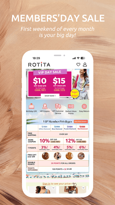 Rotita - Online Shopping Screenshot