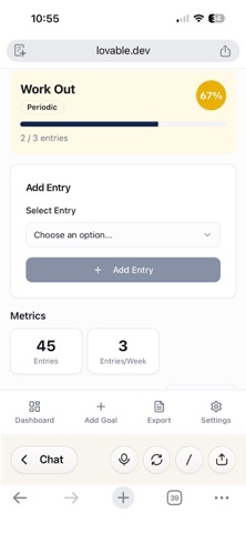 OnTrack - Goal Tracker screenshot