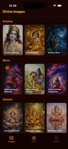 Divine Status: Hindu Reels iPhone screenshot