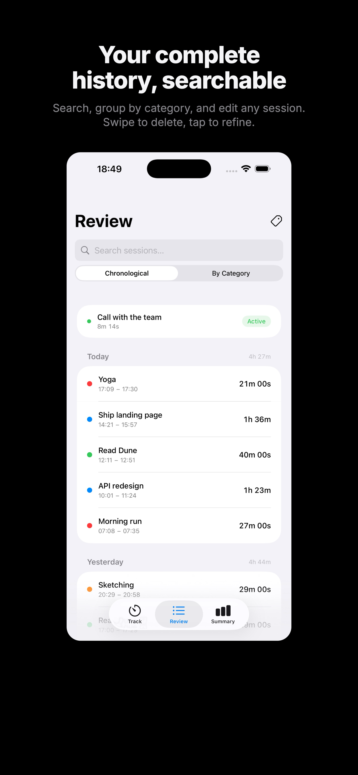 Orru - Time Tracker screenshot 2