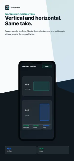 FrameTwin: Dual Format Camera 截图