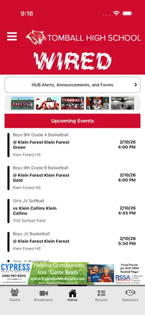 Tomball ISD Athletics screenshot 3
