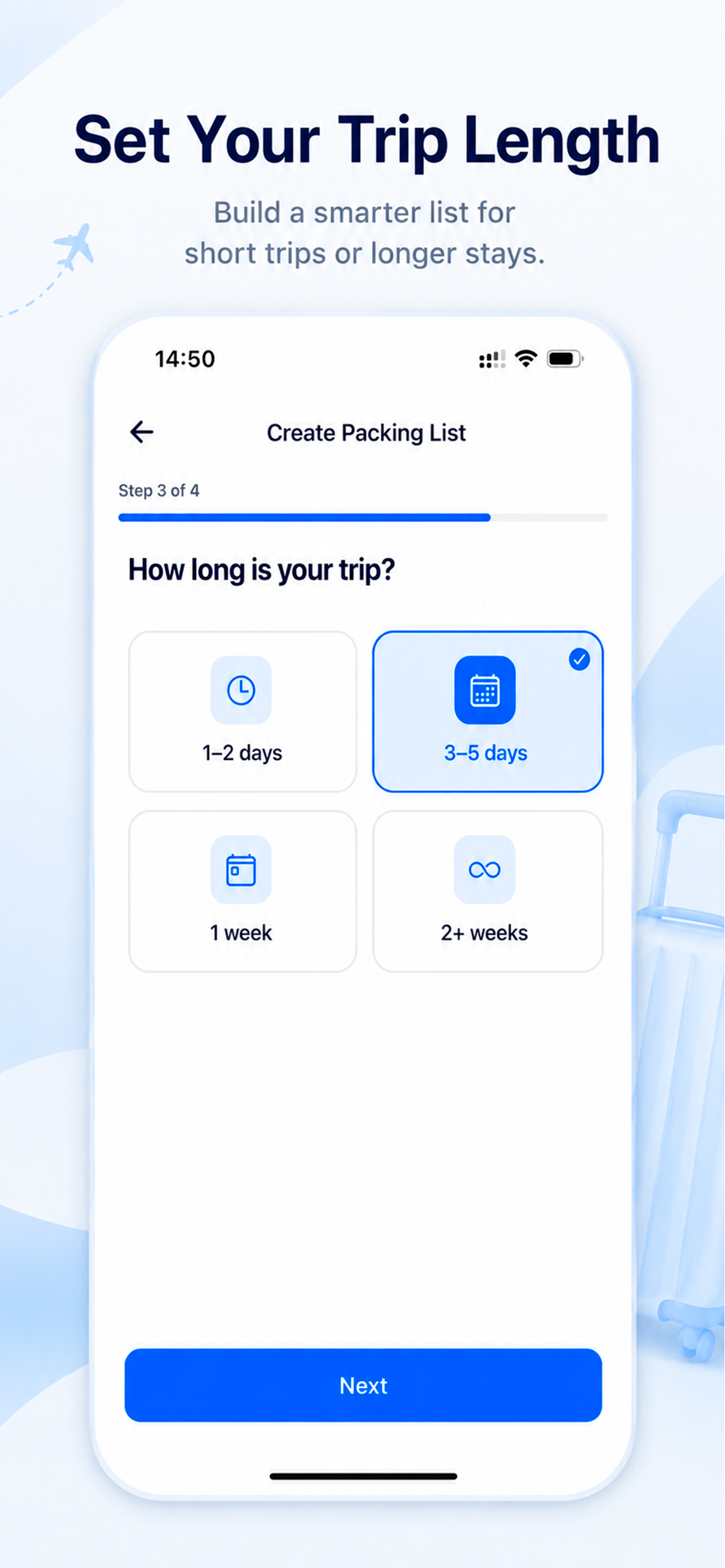 TripPack MyList screenshot 3