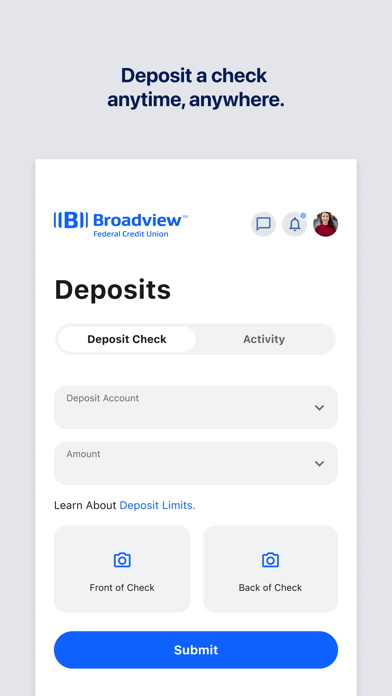 Broadview FCU Mobile App screenshot