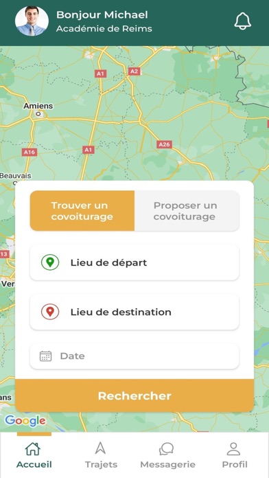 Screenshot #1 pour Acovoit - App de covoiturage
