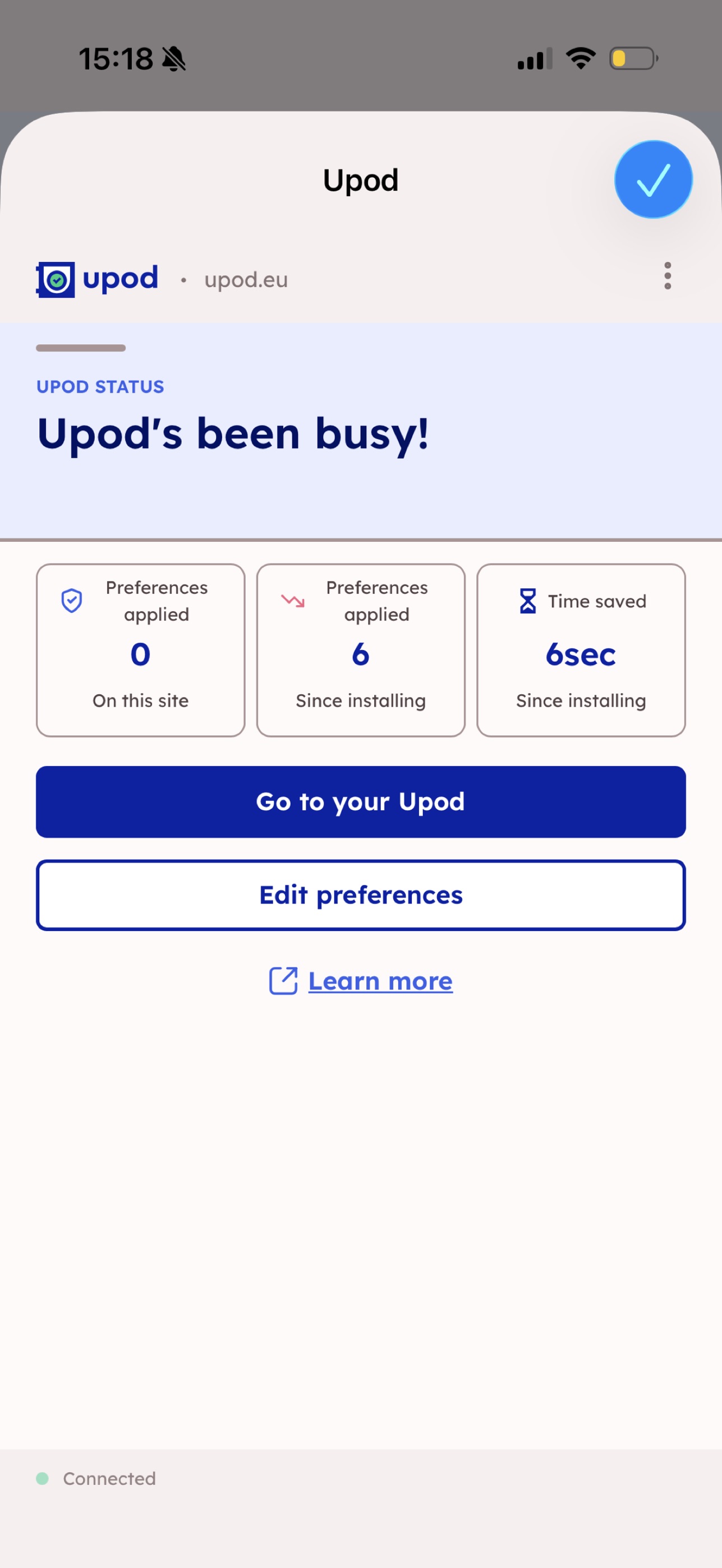 Screenshot 3 of Upod Extension