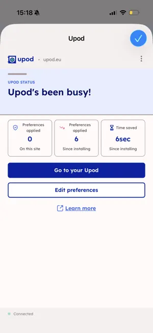 Upod Extension screenshot 3
