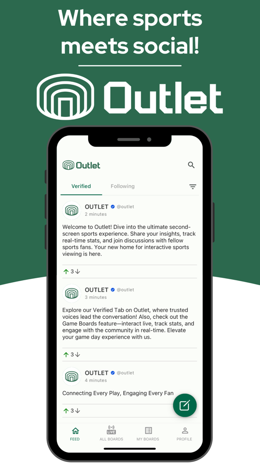 Outlet: The Sports Social App - 1.0 - (iOS)