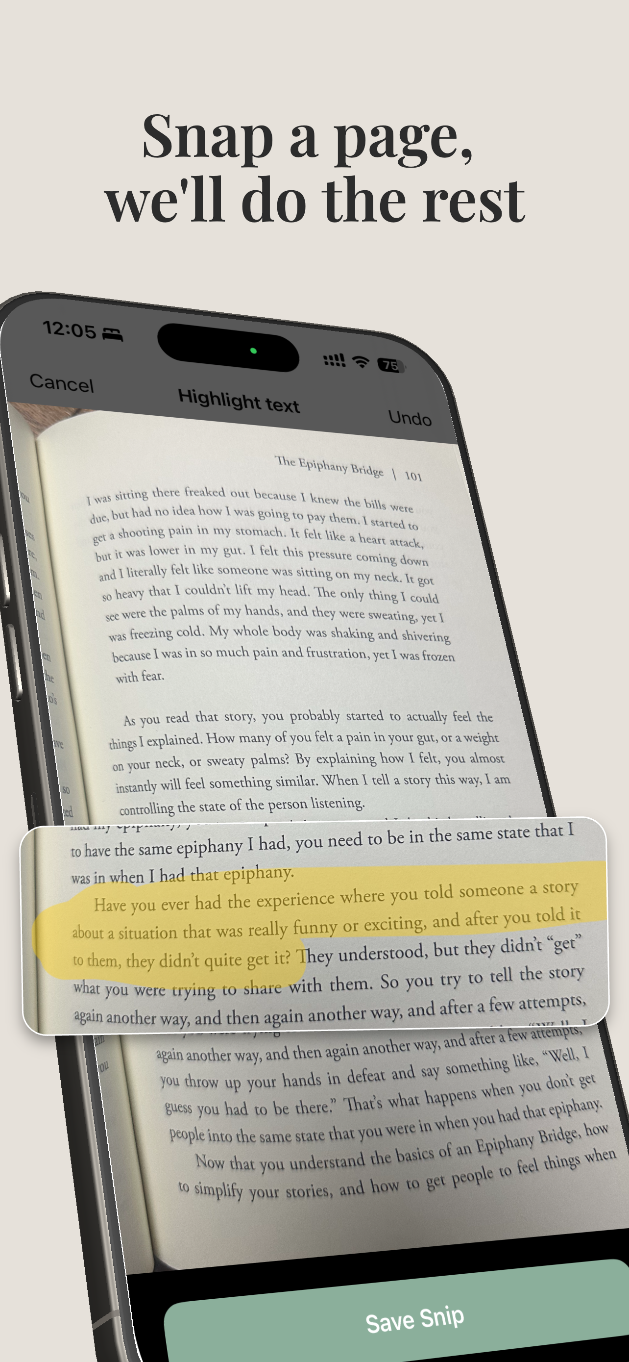 Book Highlight Vault - Snip screenshot 6