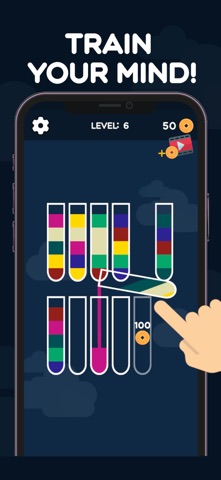 Relax Zone - Fizzy Color Sort iPhone screenshot