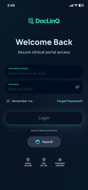 DocLinQ Patient screenshot 1