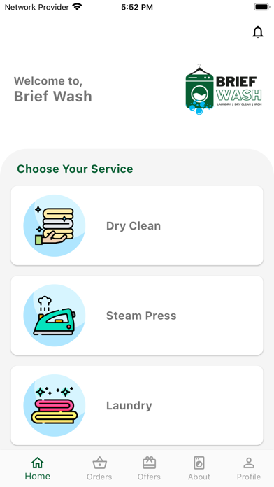 Brief Wash :Laundry & DryClean Screenshot