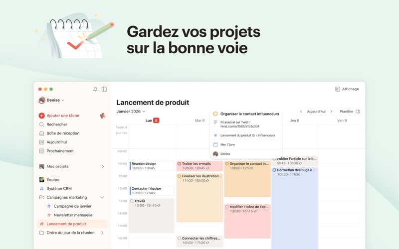 Screenshot #3 pour Todoist : to-do list et agenda
