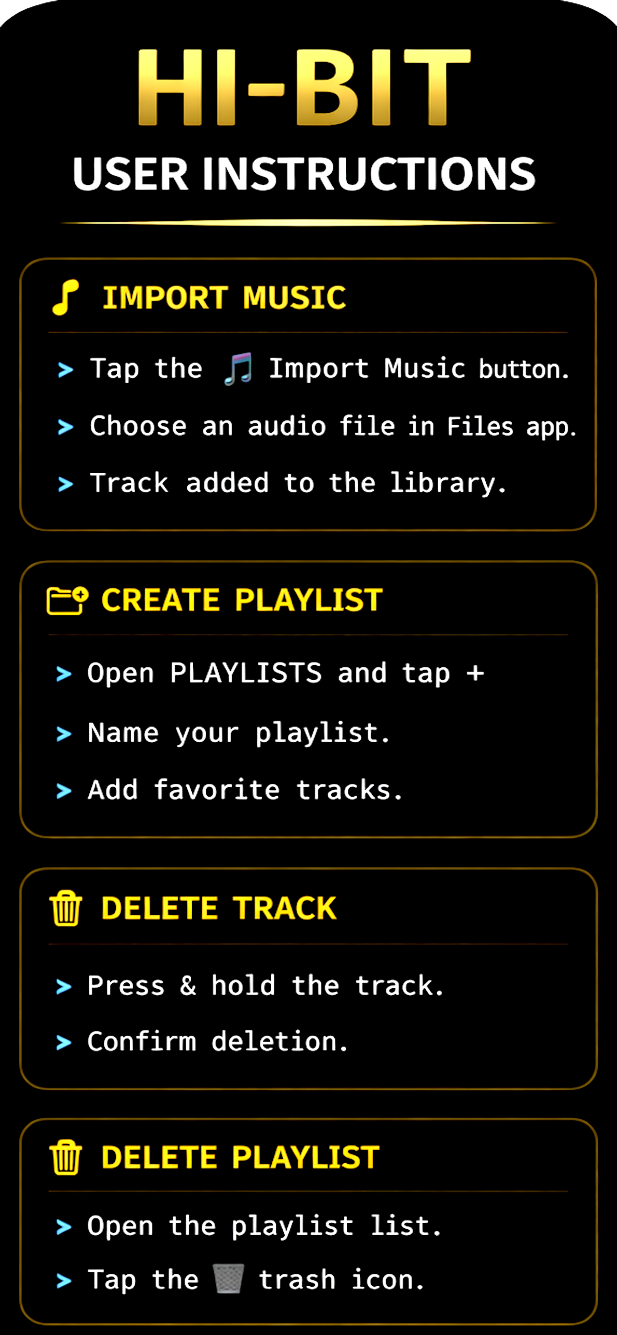 Hi‑BIT: offline music player screenshot 6