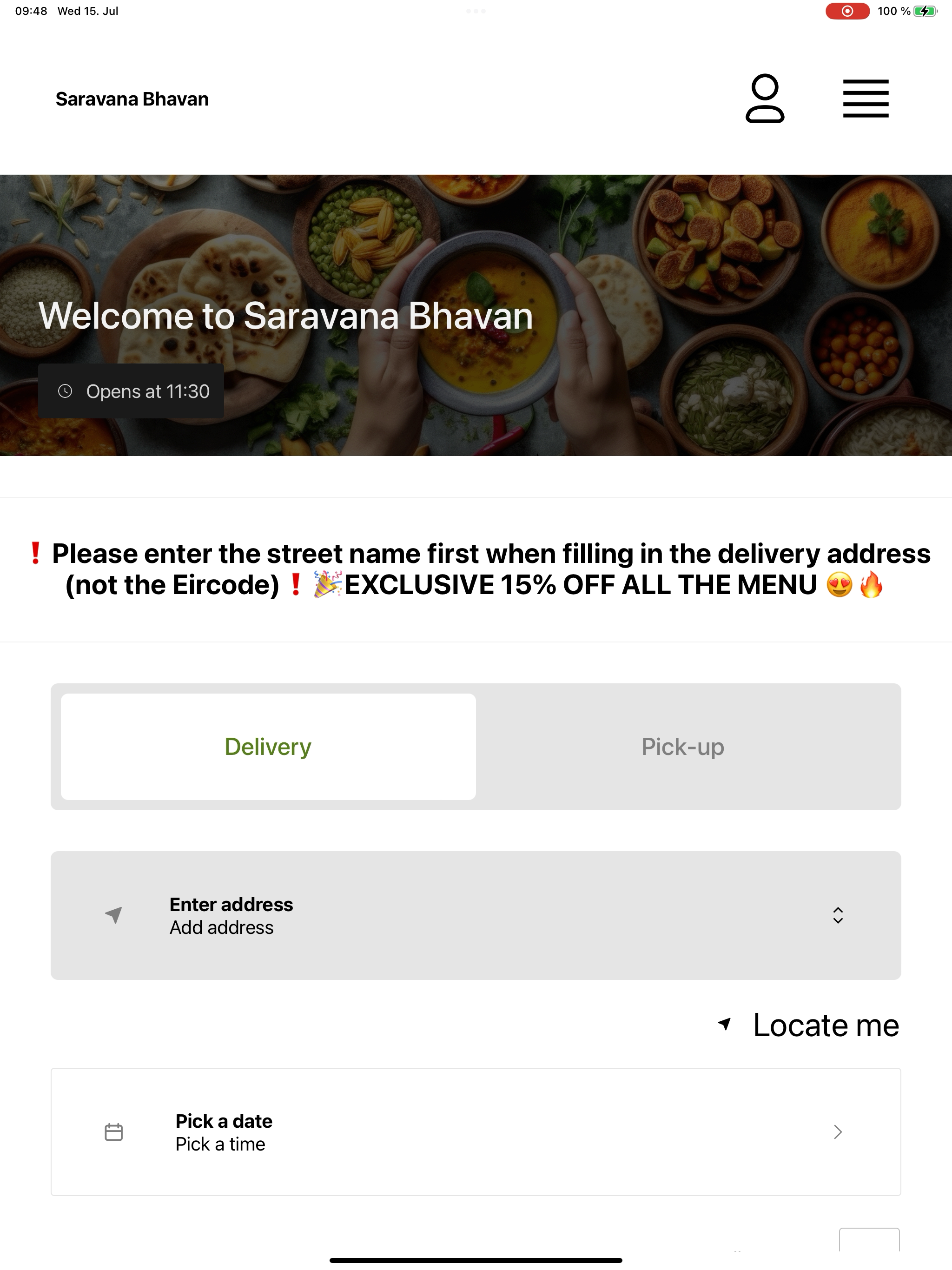 Saravana Bhavan IE screenshot 9
