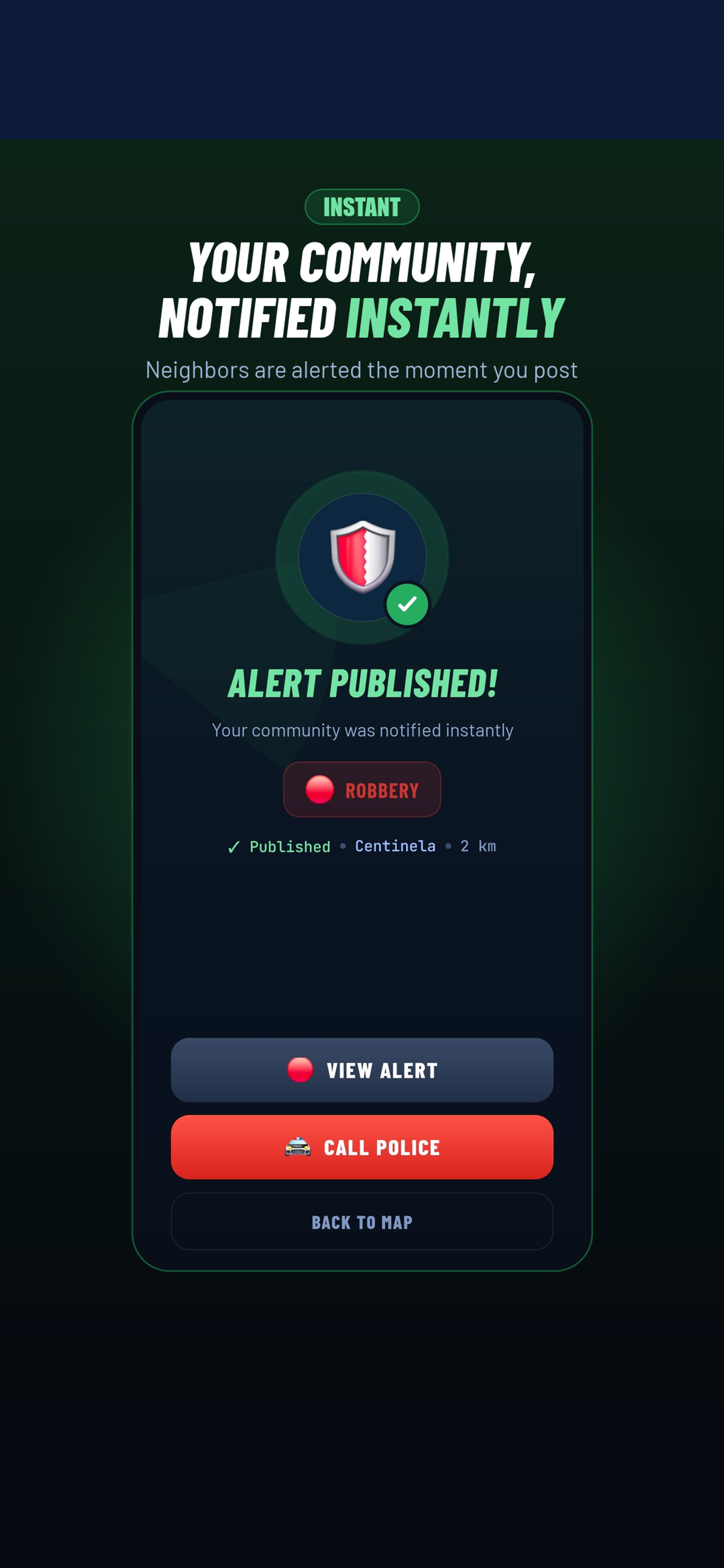 Centinela: Safety Alerts screenshot 3