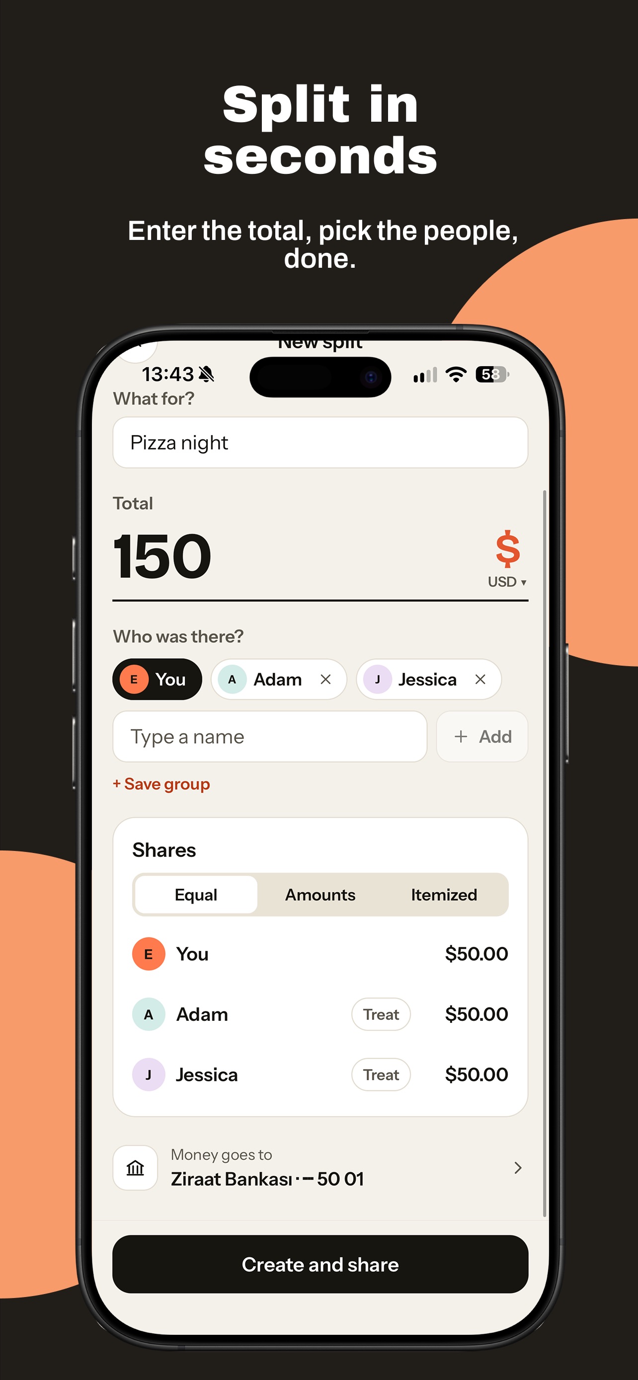 Screenshot 3 of Quits: Split the bill