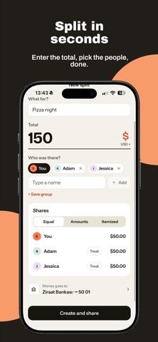 Quits: Split the bill Screenshot 3 of 9