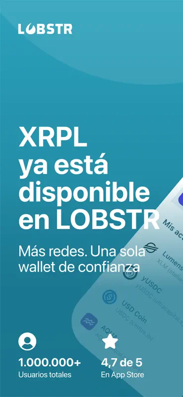 LOBSTR: billetera XLM y XRP screenshot 1 of 8