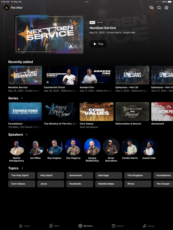 The Altar Fellowship iPad screenshot 2 - Education app