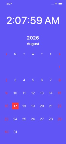 Calendar Clock Screenshot 5 of 6