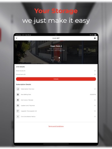 Flexistore iPad screenshot