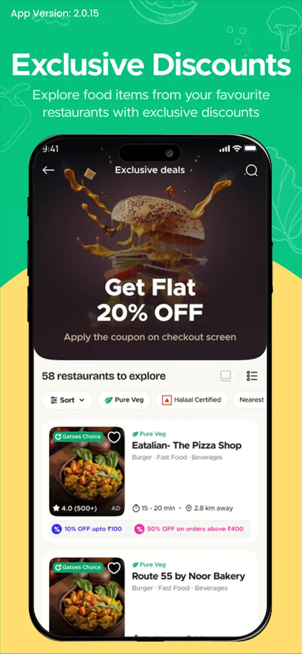Screenshot #2 pour Gatoes Food & Grocery Delivery