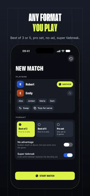 Tennis Scores: Match Tracker screenshot 4